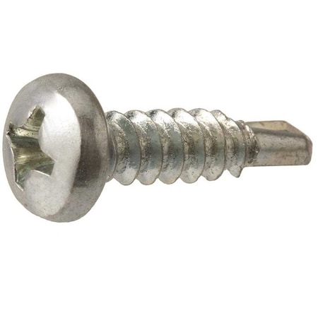 #8 X 3/4 In. Zinc Plated Phillips Pan Head Sheet Metal Screw, 100PK